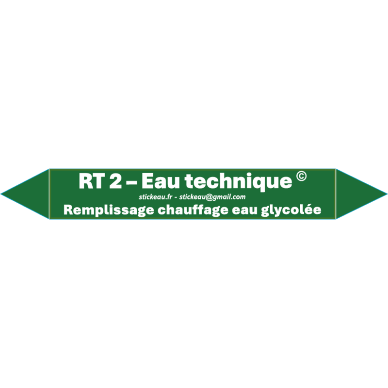 RT2 – Eau technique – Remplissage eau chauffage glycolée