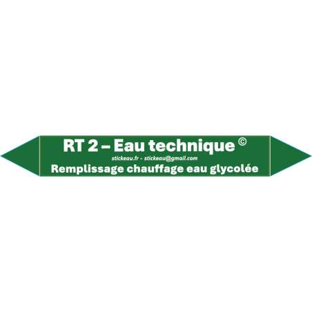 RT2 – Eau technique – Remplissage eau chauffage glycolée