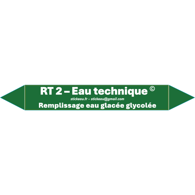 RT2 – Eau technique – Remplissage eau glacée glycolée