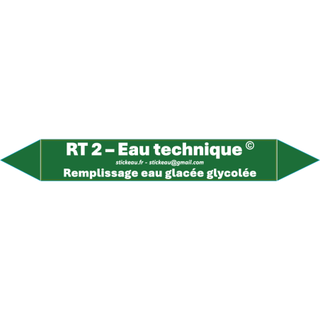RT2 – Eau technique – Remplissage eau glacée glycolée