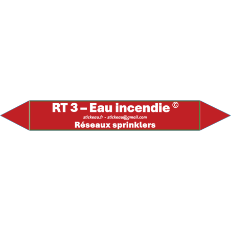 RT3 – Eau incendie – Réseaux sprinklers