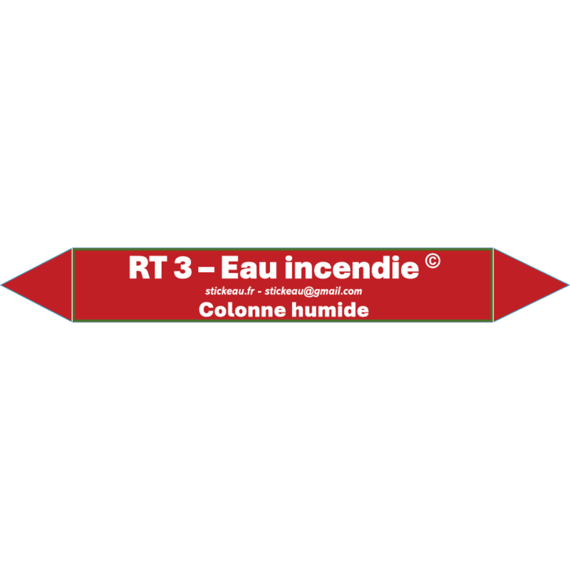 RT3 – Eau incendie – Colonne humide