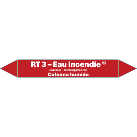 RT3 – Eau incendie – Colonne humide