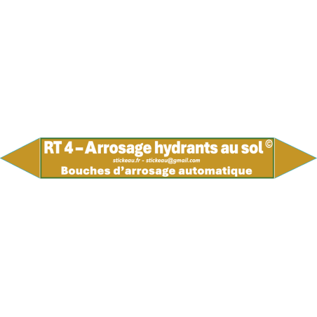RT4 – Arrosage par hydrants au sol – Bouches d’arrosage automatiques