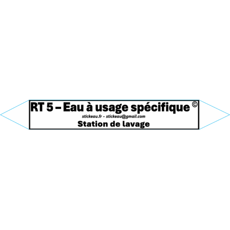 RT5 – Eau à usage spécifique – Station de lavage