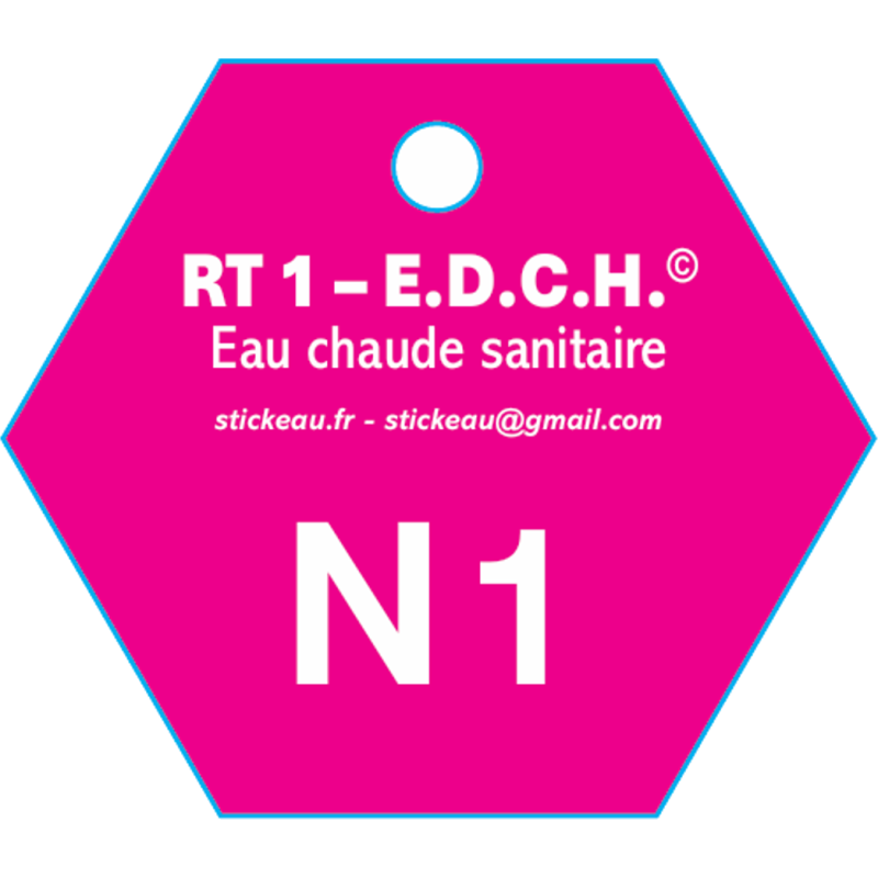 Plaque RT1 – EDCH Eau chaude sanitaire