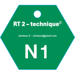 Plaque RT2 – Eau technique