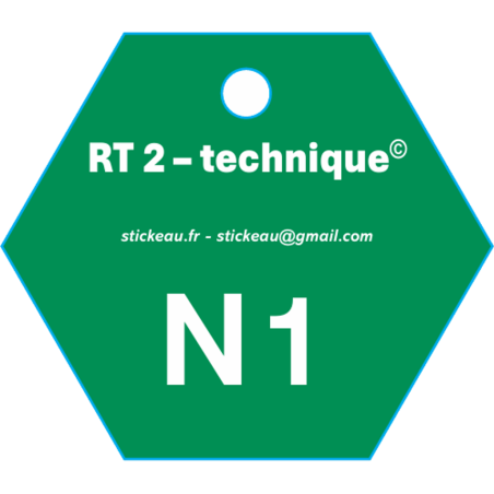 Plaque RT2 – Eau technique