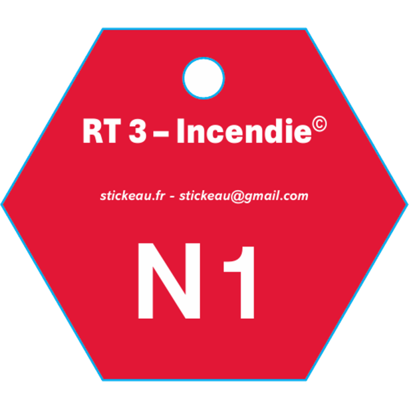 Plaque RT3 – Eau incendie