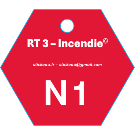 Plaque RT3 – Eau incendie