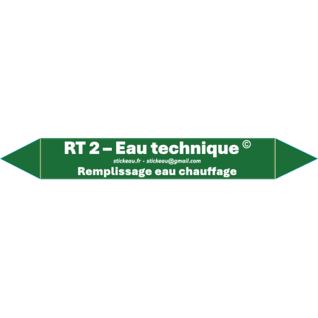RT2 – Eau technique – Remplissage eau chauffage